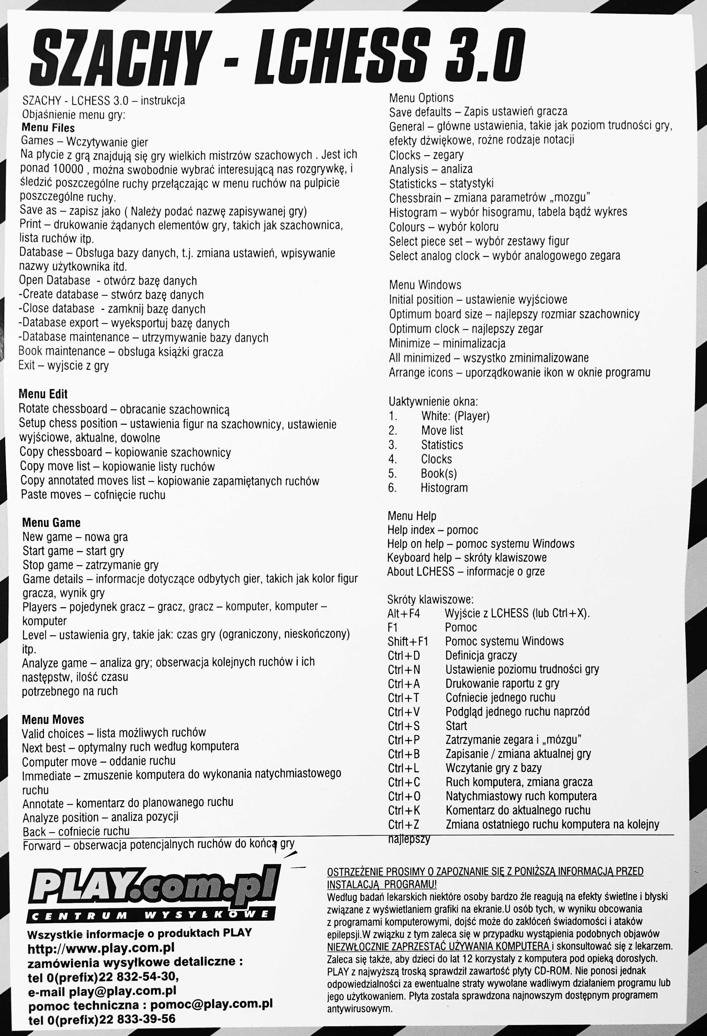 Szachy Lchess 3.0 CD 1000 rozgrywek mistrzów szachowych