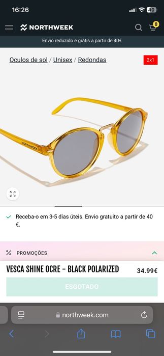 Óculos de Sol Polarizado North Week