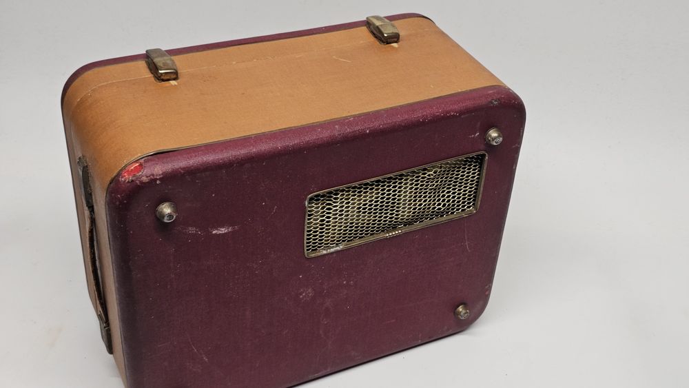 (Na chodzie) Pierwszy polski magnetofon szpulowy lampowy melodia PRL