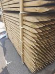 Palisada sosnowa 6x250 cm – impregnowana, zakończona szpicem