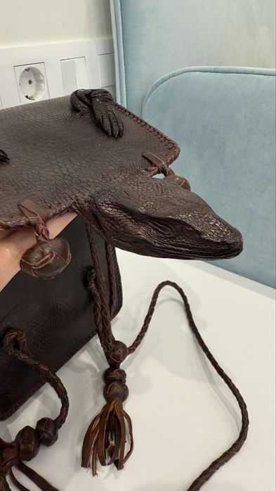 Сумка зі шкіри варана