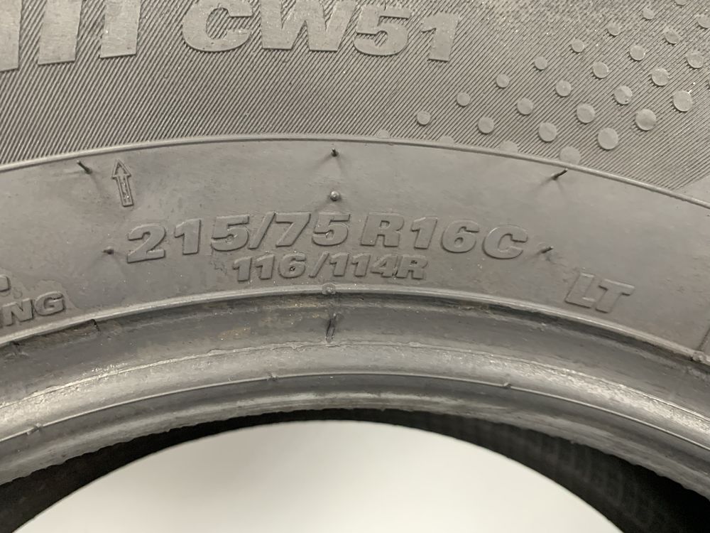 1x 215/75/16C Kumho WinterProTran CW51 / 2021r 6,5mm / GWARANCJA