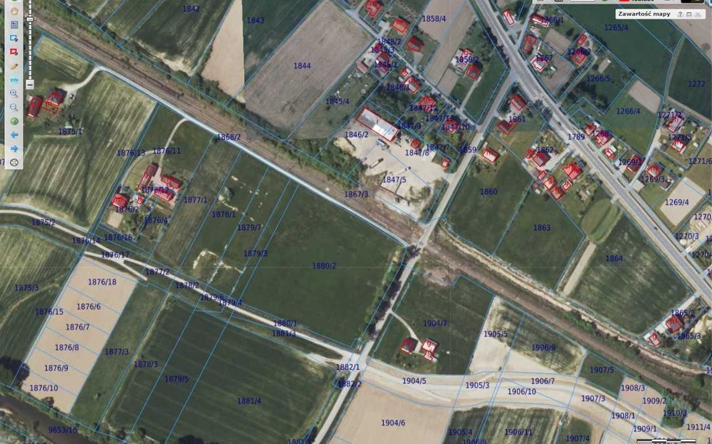 Działka budowlana 0.36ha w Trzcinicy, gmina Jasło