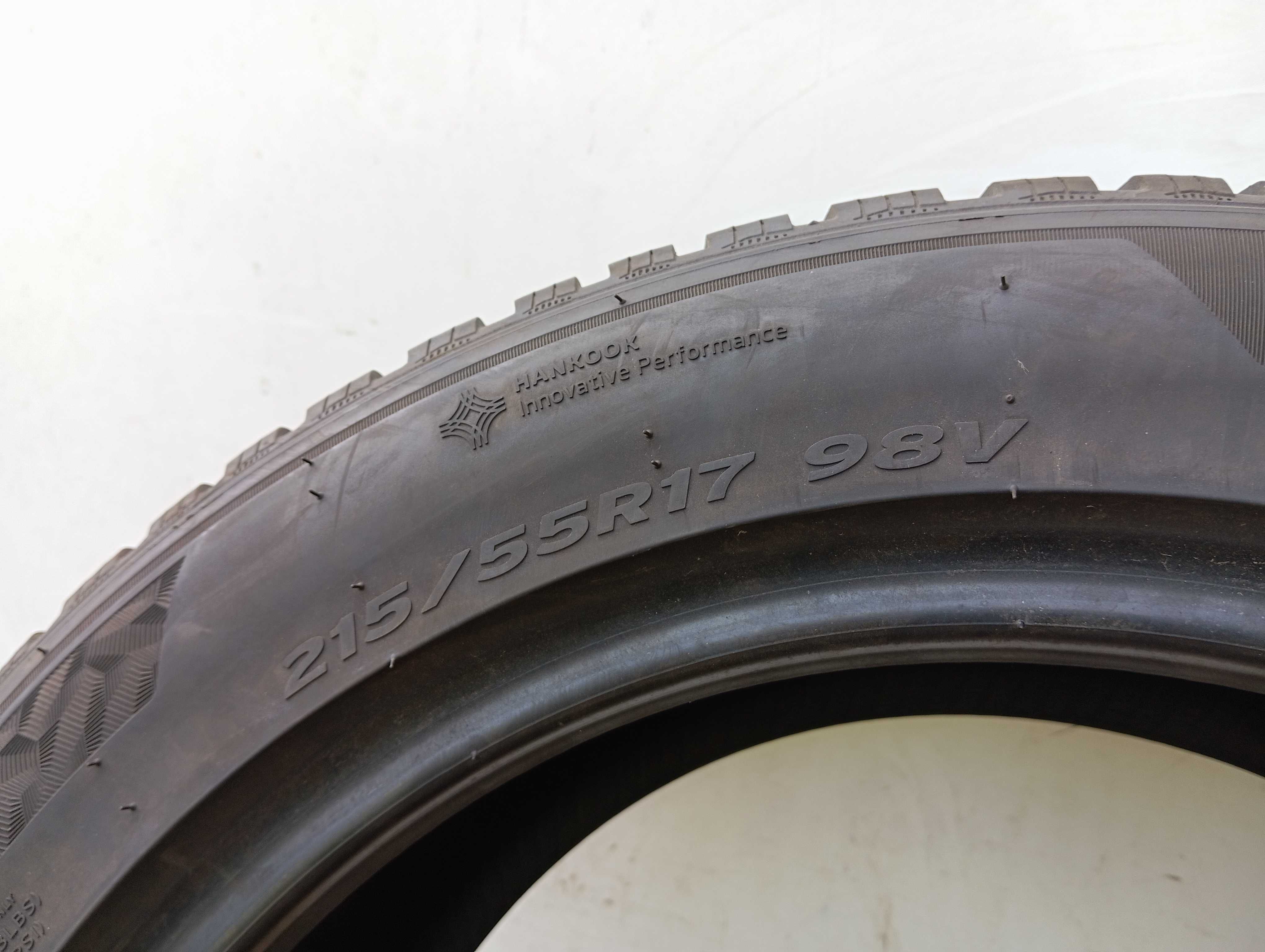 1x 215/55 R17 98V Hankook Winter I*cept RS3 2022r 7,7mm