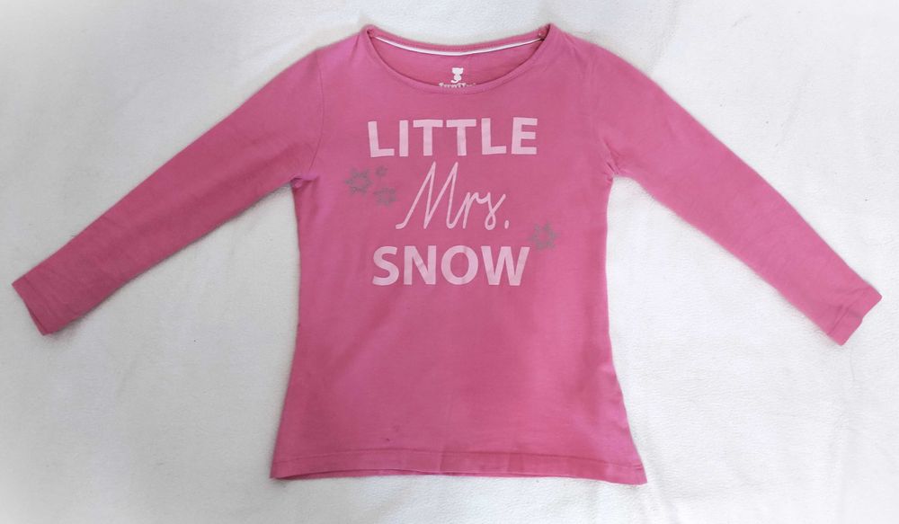 zestaw ubrań dla dziewczynki r.110/116-2xspodnie,3xbluzki,bluza,sweter
