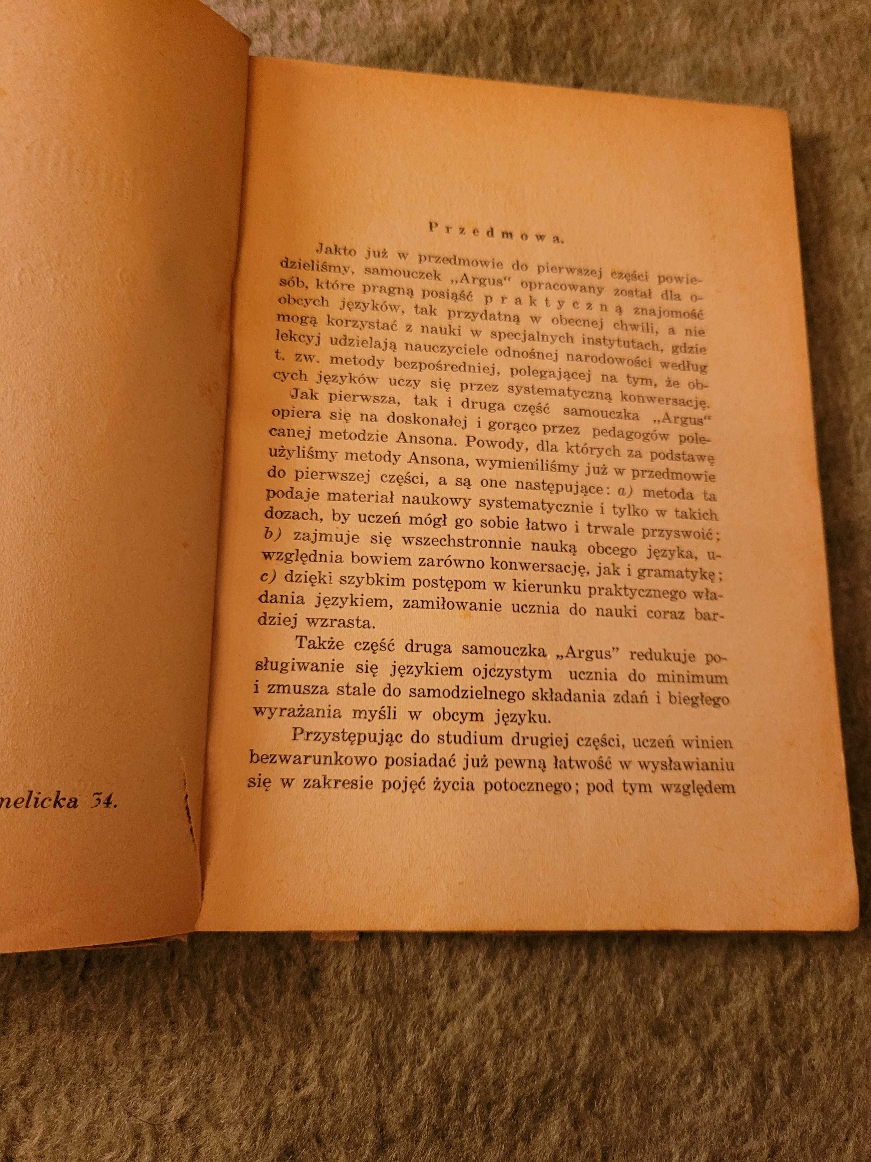 "Samouczek Niemiecki" cz. II - S. Goldman- metoda bezposrednia Argus.