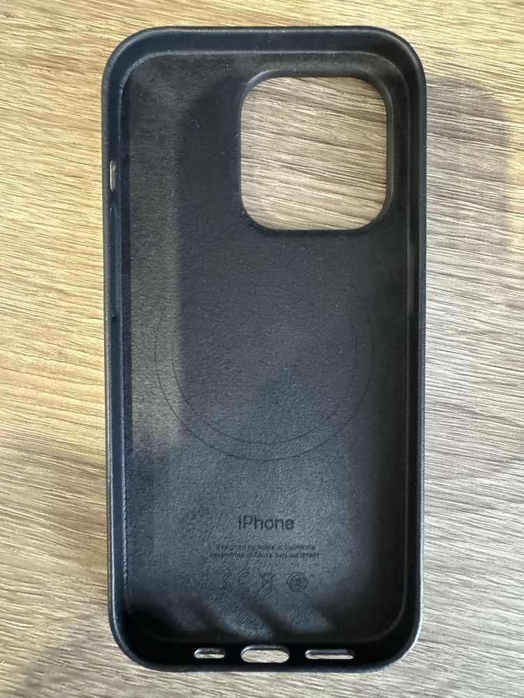 Шкіряний чохол оригінальний (Leather Case)на iPhone 14 pro