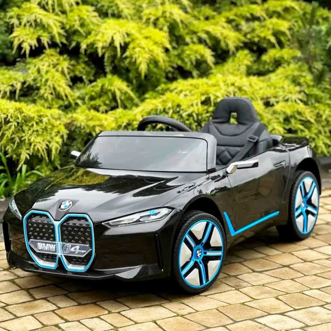 Хітяра! Дитячий електромобіль BMW i4 : 120W, 4WD - BLACK