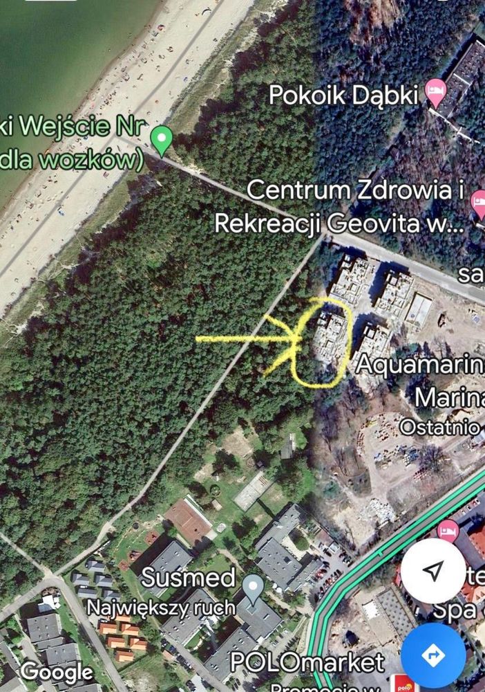 Najlepszy apartament w Dąbkach! Plaża, las, dwa poziomy, 80m2, tarasy