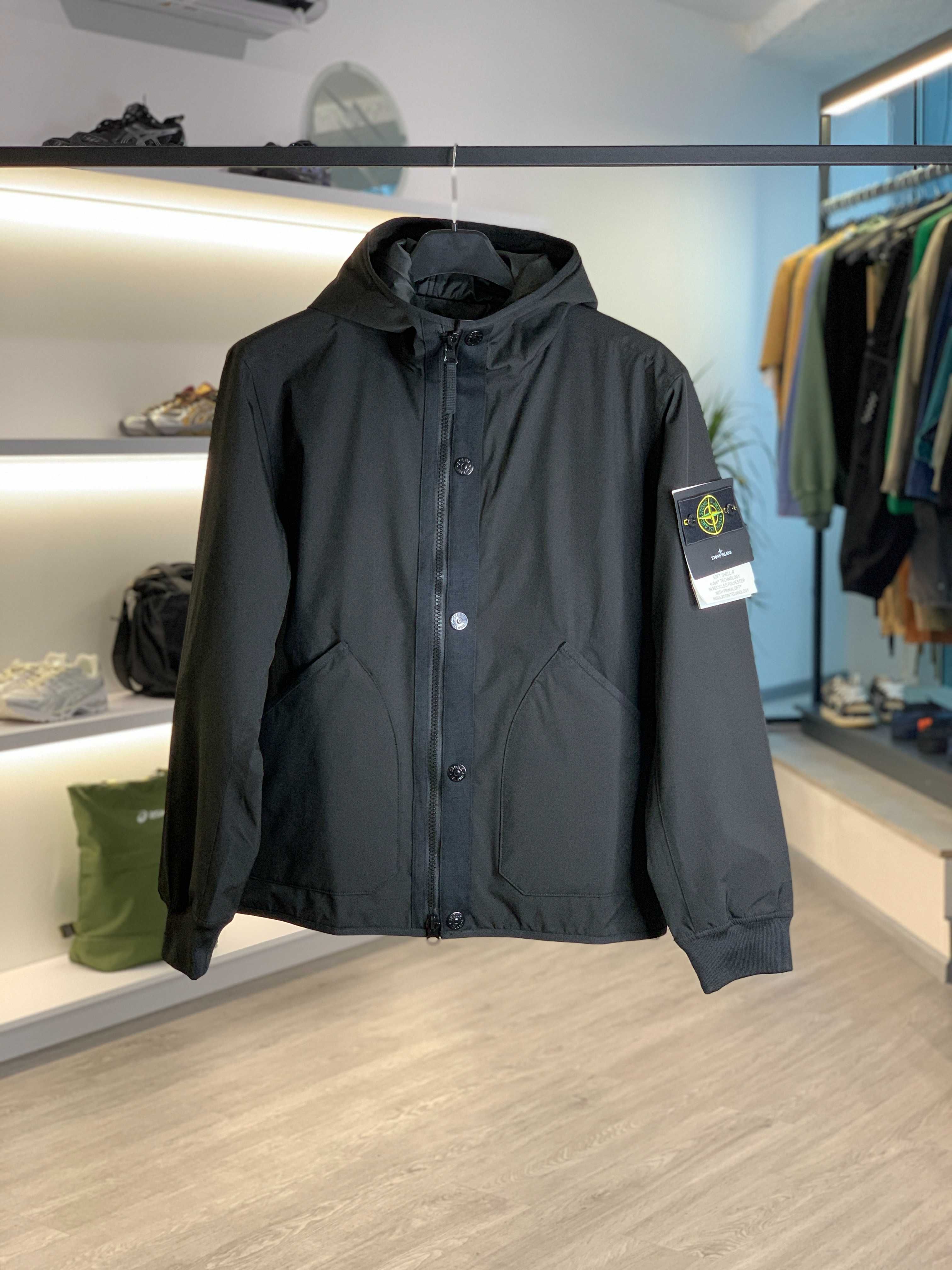 Куртка STONE ISLAND 41027 Soft Shell Jacket Black SI0233-BK