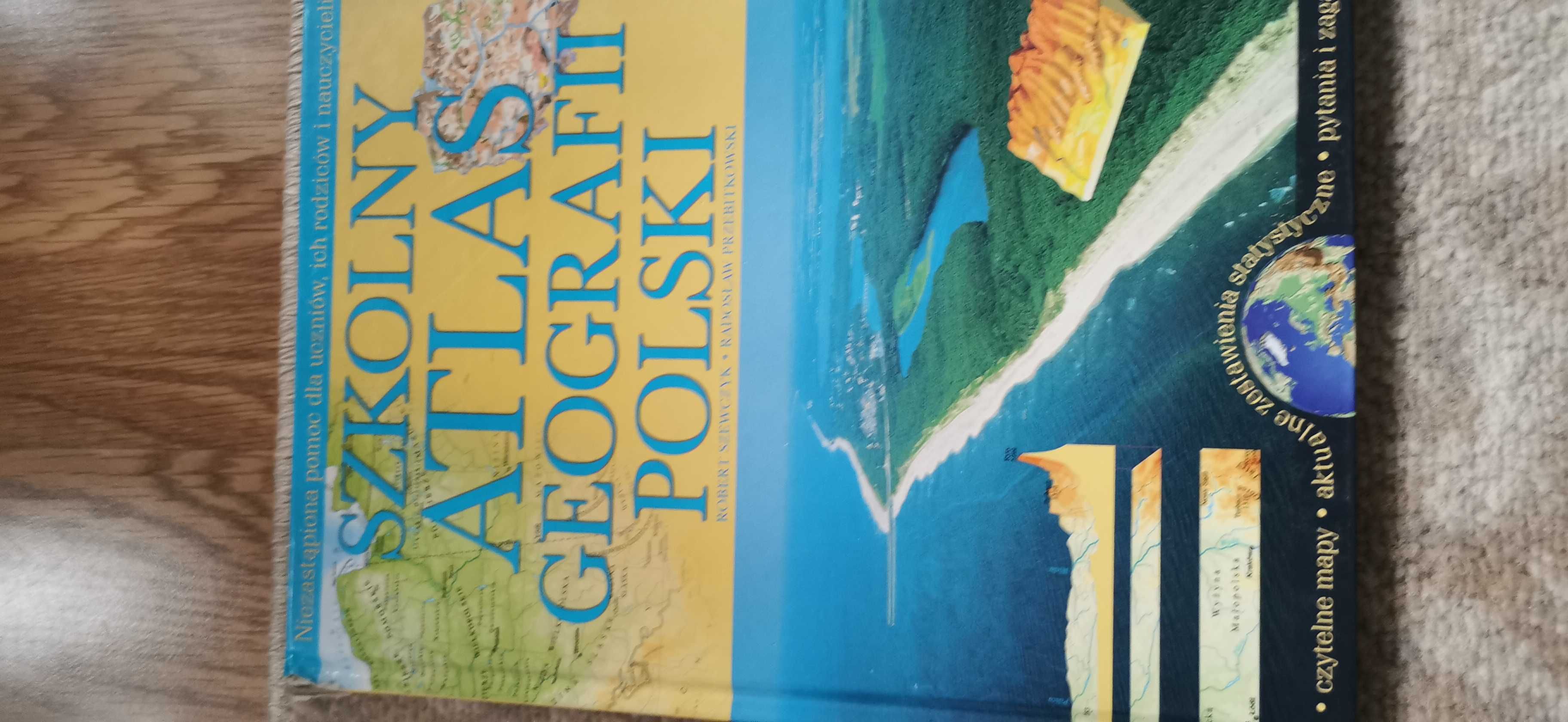 Atlas świata Larousse 
Szkolny  Atlas geograficzny polski 30 zł