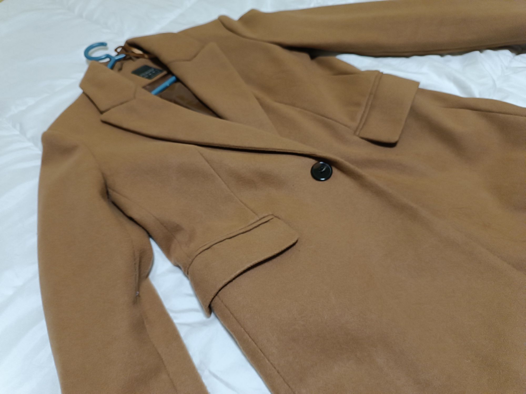 sobretudo cor camel S