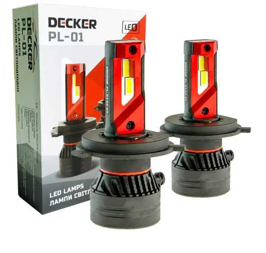 Лед лампи Decker PL-01 LED H4/Н7/Н11/9005/9006/45Вт/10000Lm/1шт/9-32В