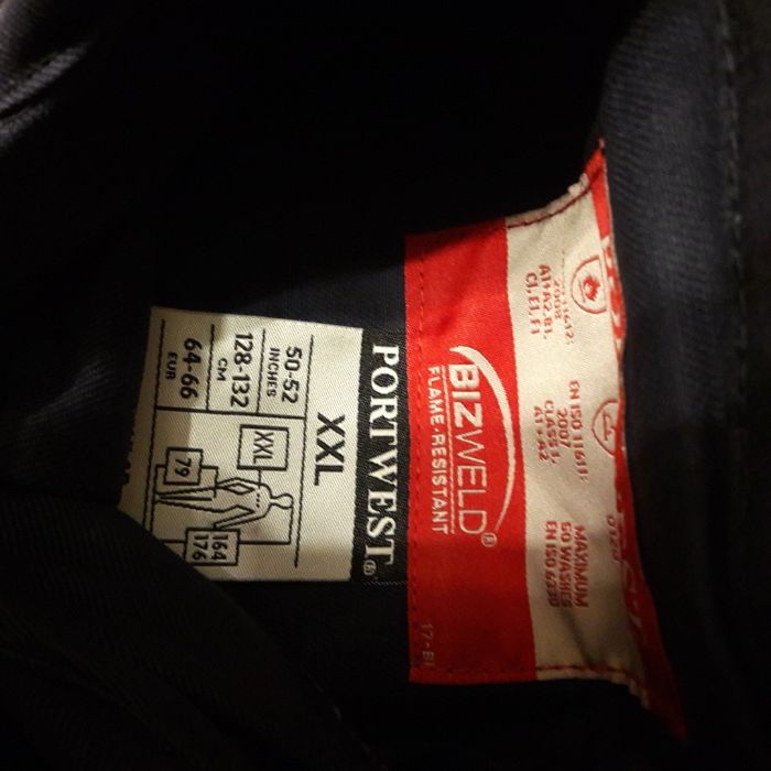Bluza oraz spodnie trudnopalna PORTWEST BIZ2 granatowa