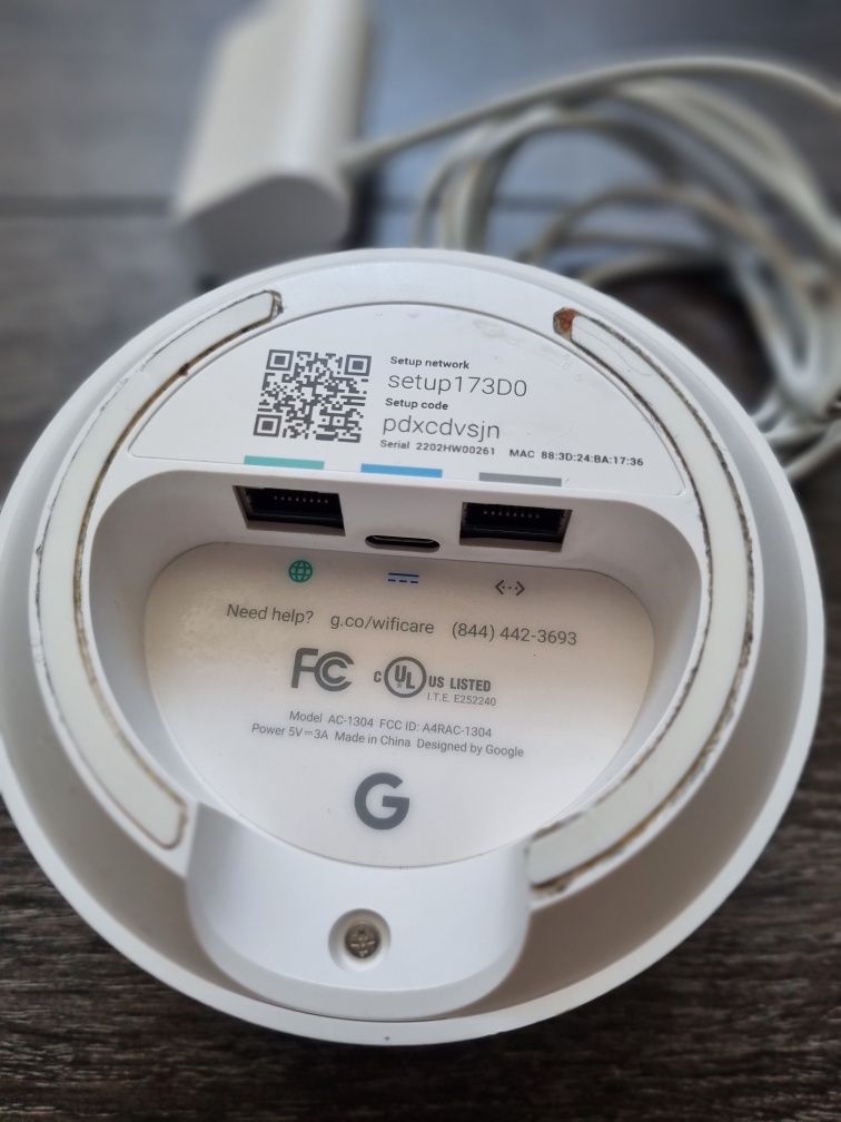 Маршрутизатор Google Wi-Fi AC-1304 (1 pack) б/в