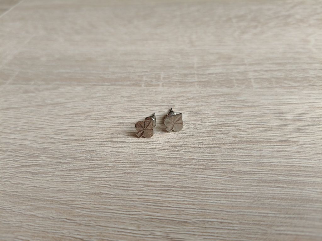 Srebrne kolczyki pik sztyft w świetnym stanie