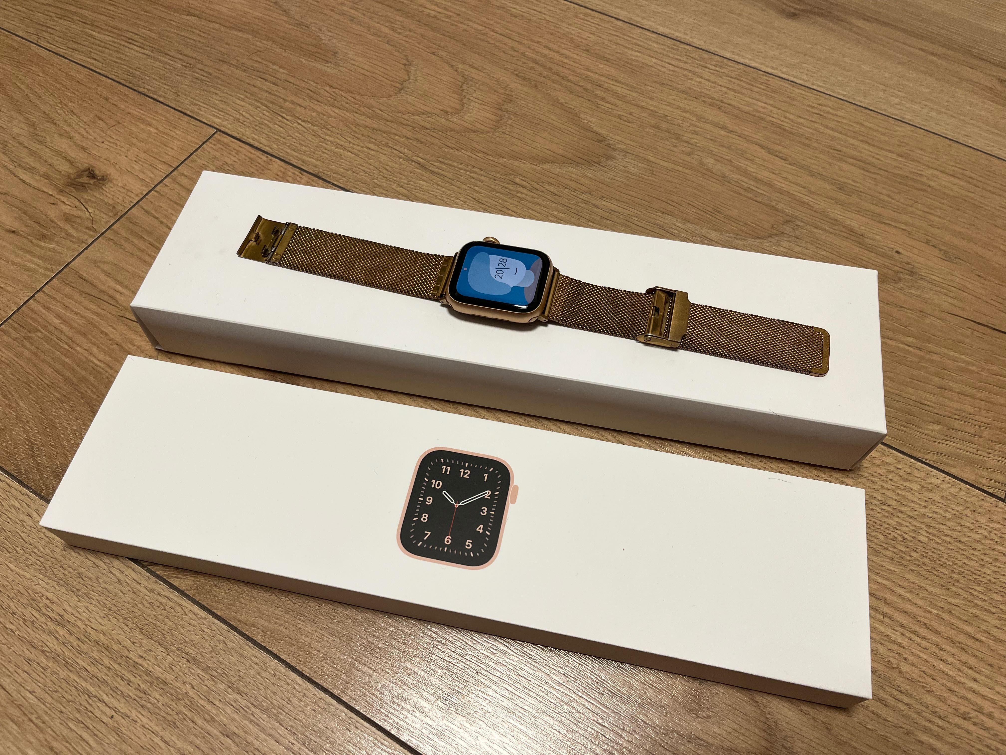 Idealny Apple Watch serii SE 40 mm GOLD w bardzo dobrym stanie!