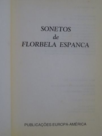 Sonetos de Florbela Espanca