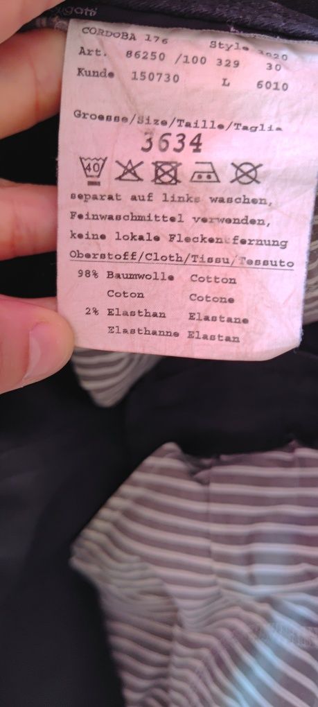 Spodnie męskie model Cordoba rozm L Bugatti
