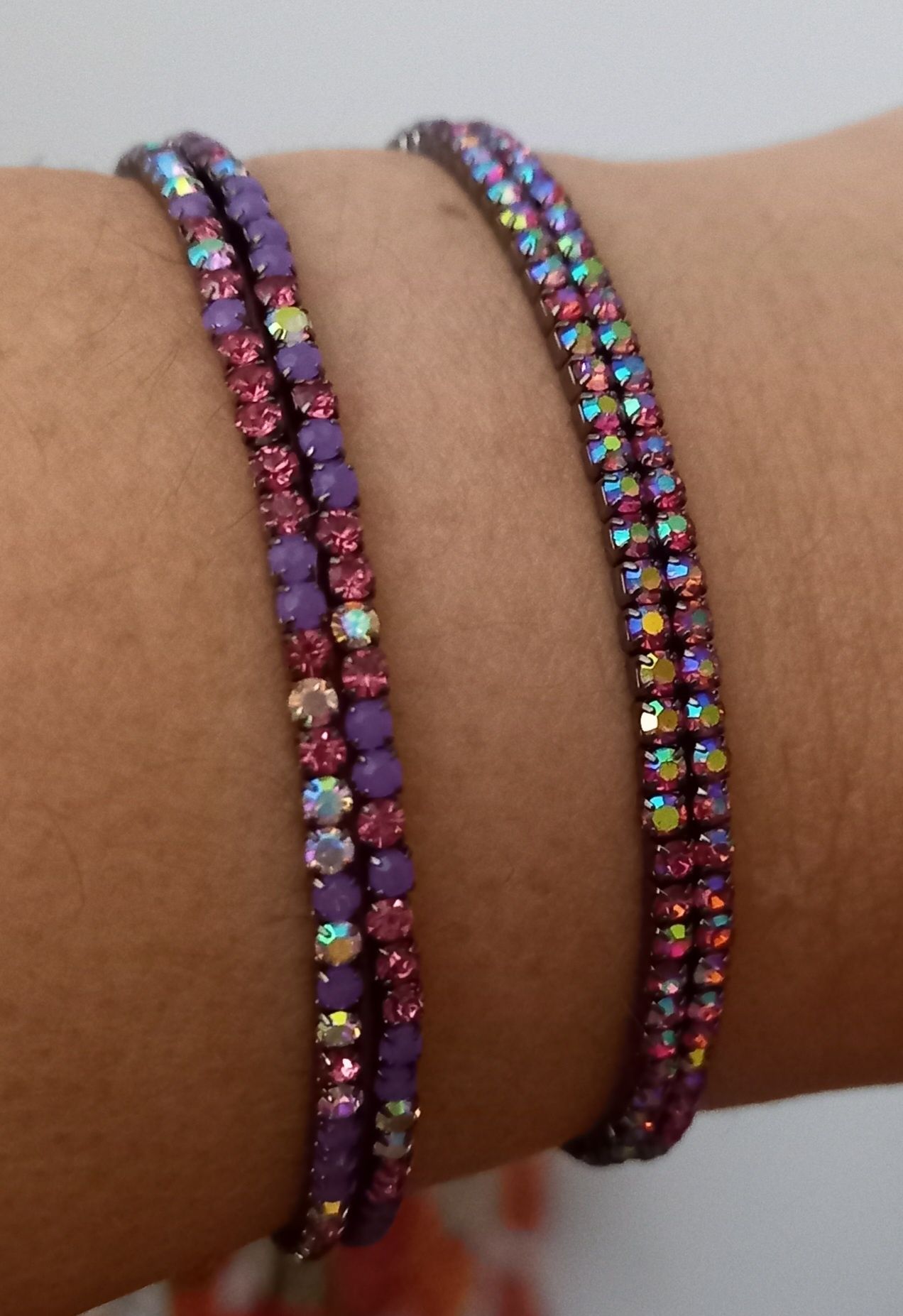 Conjunto de 2 pulseiras duplas elásticas - Novas