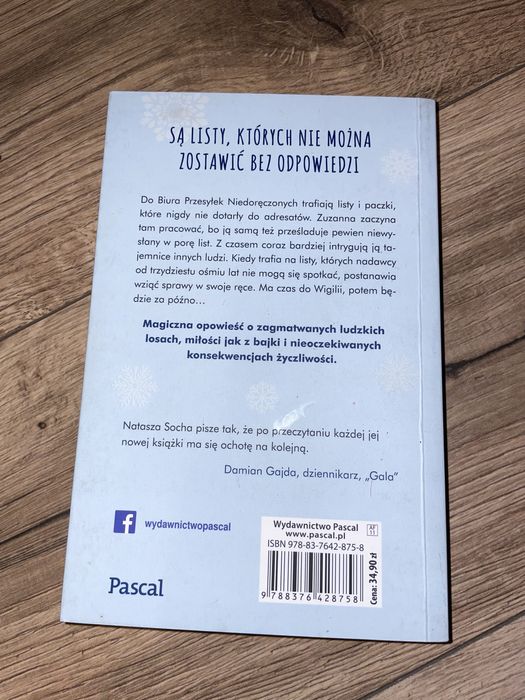 Książka, Biuro przesyłek niedoręczonych - Natasza Socha