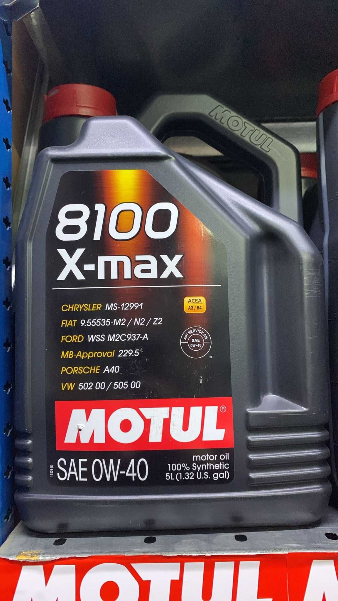 5L 104533 OLEJ Motul x-max 0W40 Certyfikowany punkt olejowy