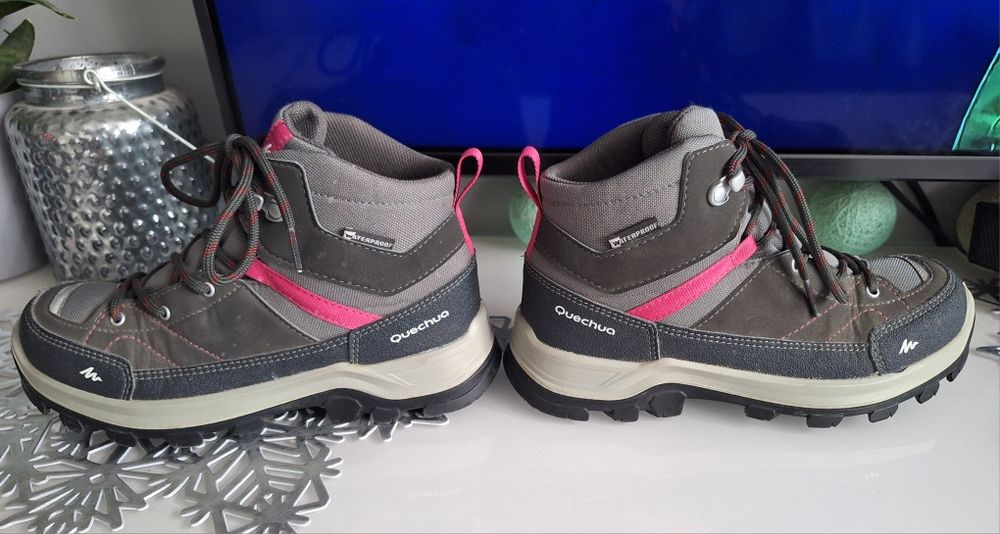 Buty zimowe trekingowe waterproof Quechua rozm.35