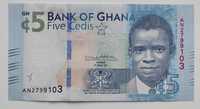 Banknot 5 cedis Ghana UNC 2007