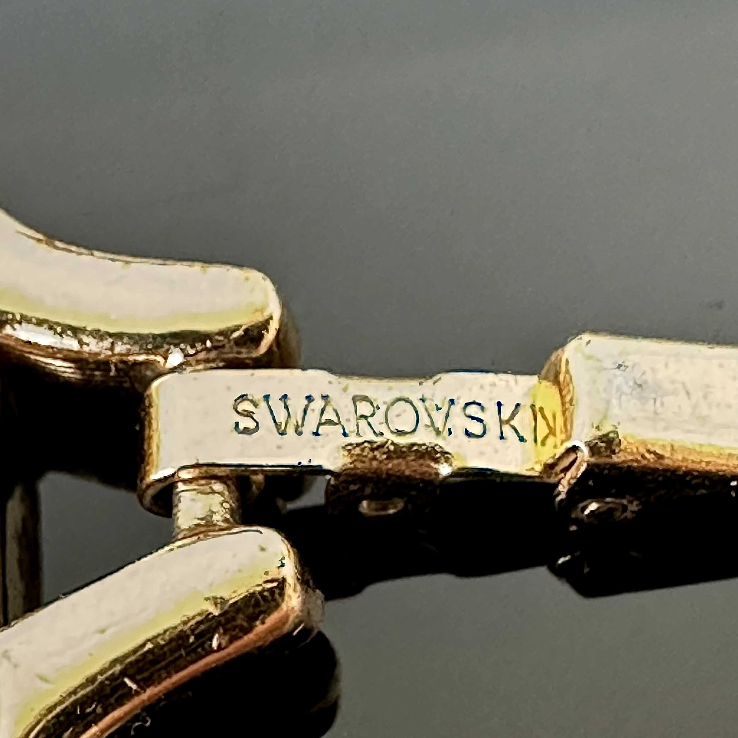 Złota bransoletka oryginalna Swarovskiego z ok. 1980 roku