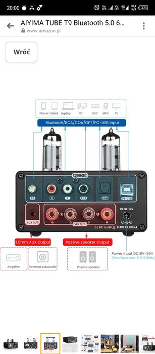 Wzmacniacz firmy Aiyima