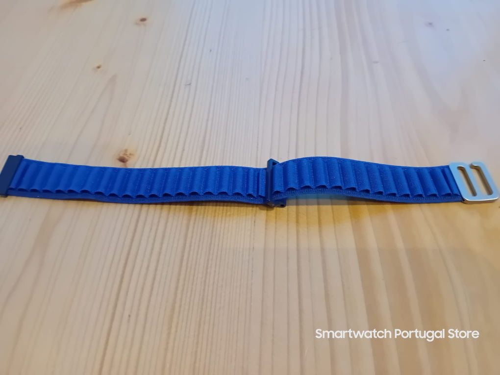 Bracelete 22mm em Nylon Alpine (Nova) Azul