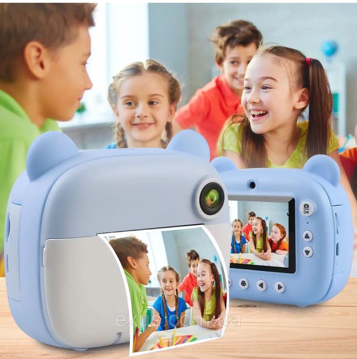 ХИТ! Детский фотоаппарат-принтер с печатью фото бумага в комплекте