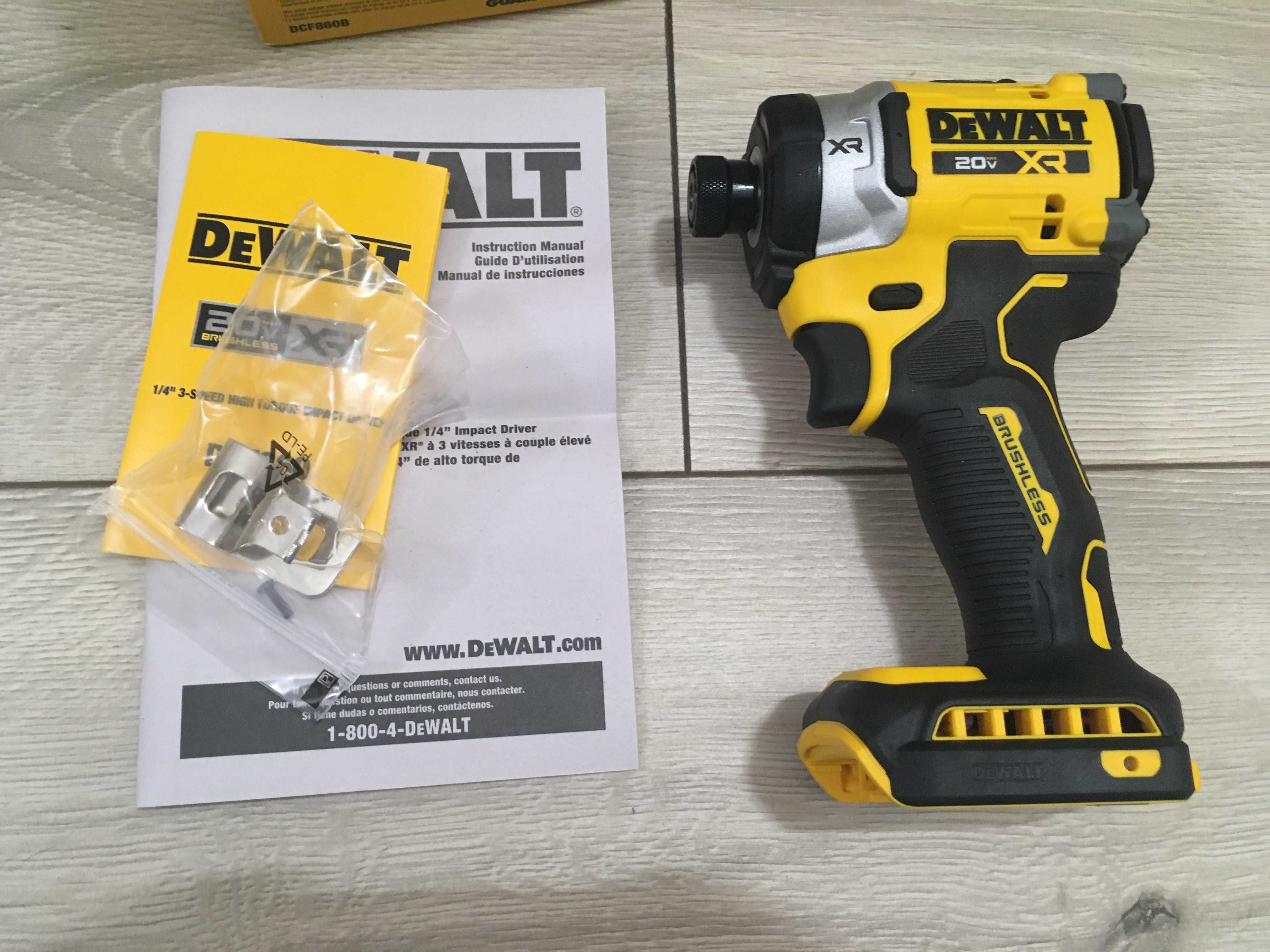 DeWALT DCF860  импакт Аккумуляторный бесщеточный гайковерт-шуруповёрт