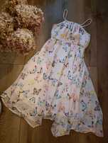 Cudna sukienka w motyle H&M 134