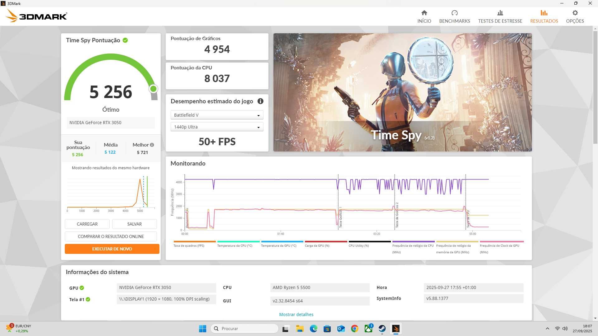 PC Gaming RTX 3050, Ryzen 5 5500, 16GB ram, 1TB NVMe SSD.
