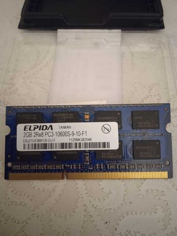 Модуль памятІ SODIMM SODIMM 2Gb DDR3-1333 Elpida EBJ21UE8BFU0-DJ-F