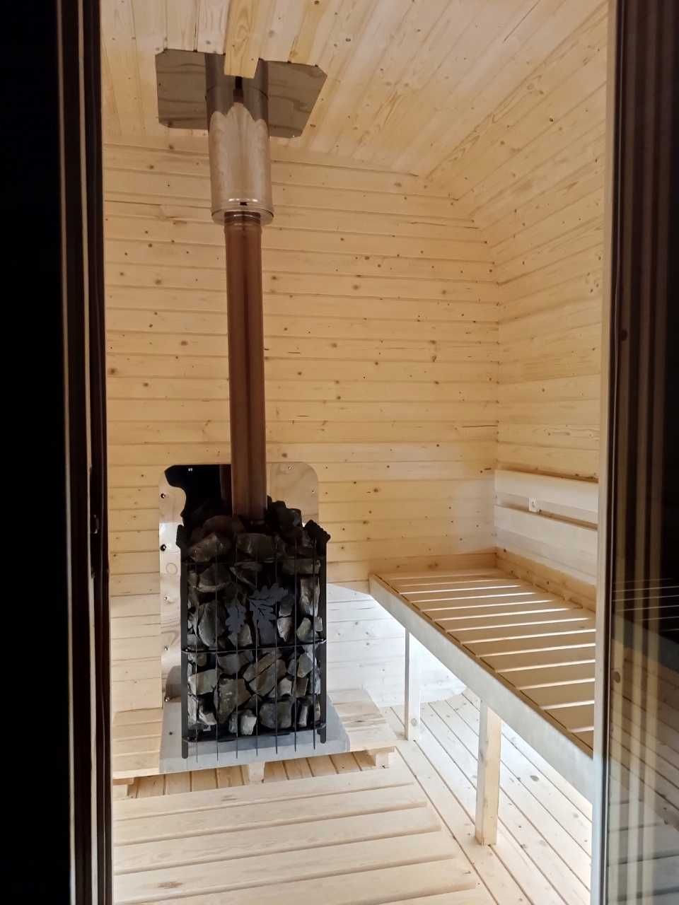 Sauna zewnętrzna + piec + MONTAŻ z DOJAZDEM