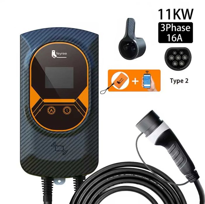 Wallbox Carregador 11 kw - 16A -Trifasica -C/ APP - elétricos hibridos