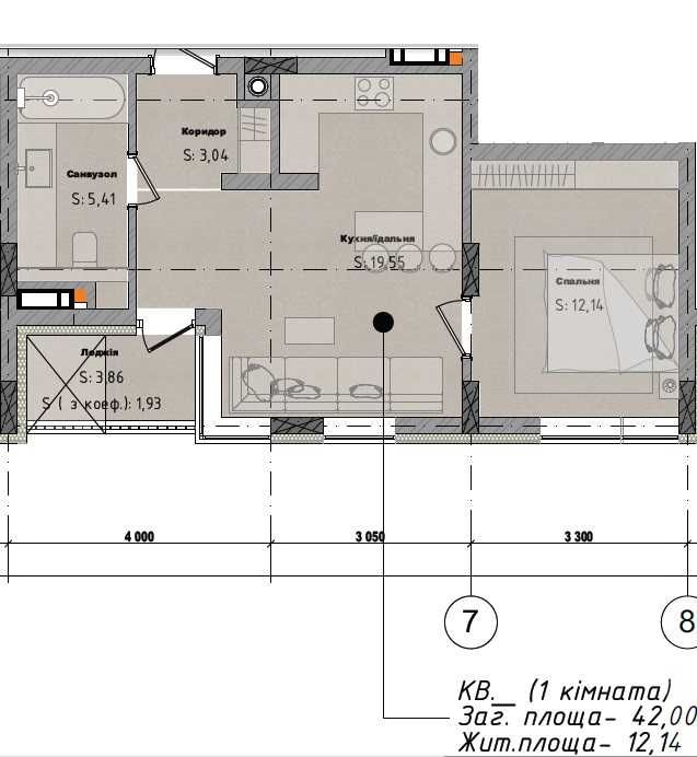 Продаж 1-кім квартири по вул Яворівській Львівській Городок