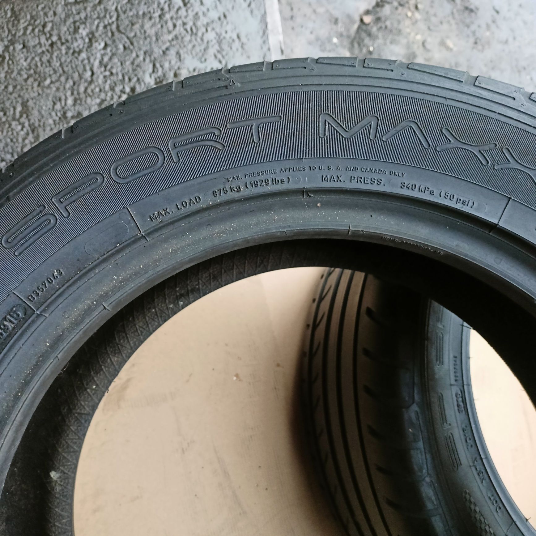 Opony letnie 235x55 R 17 Dunlop SP Sport Maxx kpl 2 szt