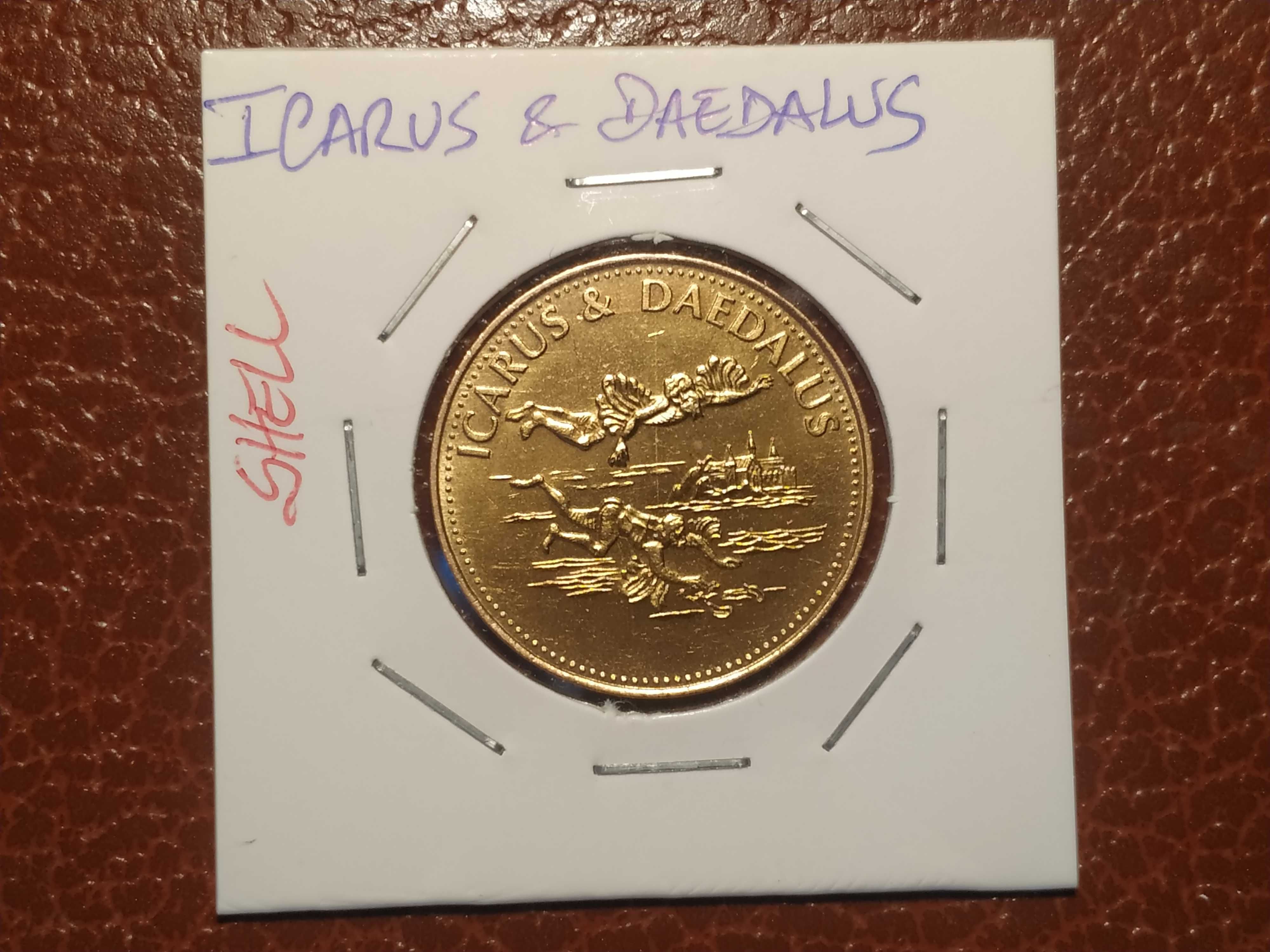 84 Medalha/token da Shell - Icarus & Daedalus