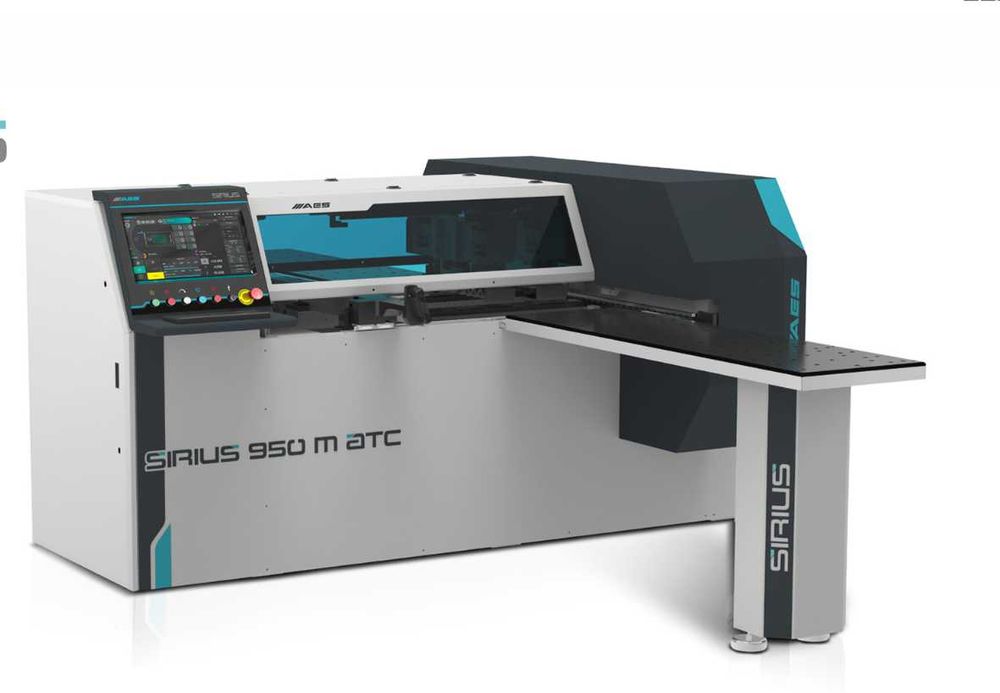 Wiertarka cnc AES SIRIUS 950M frez piłka CORPUS czytnik kodów