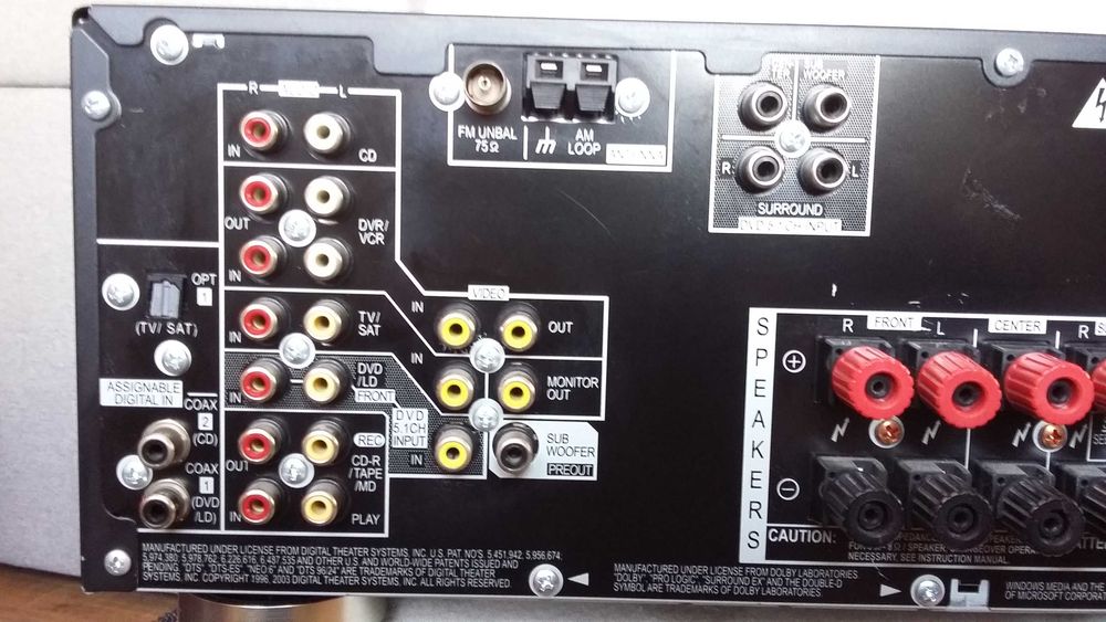 Amplituner Pioneer vsx-515-k 7.1 plus Władca Pierscieni