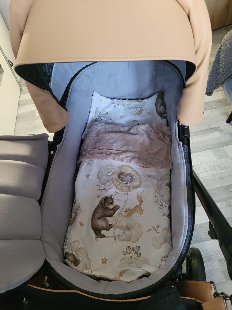 Bebetto Flavio PRO 03 ekoskóra wózek 2w1 plus Gratisy