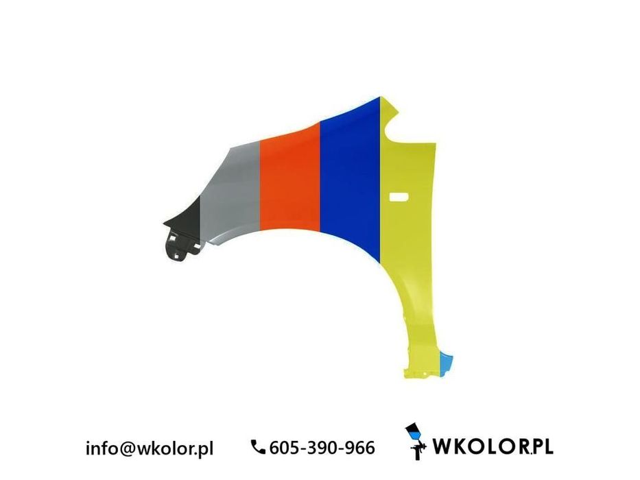 NOWY BŁOTNIK HONDA JAZZ II 2006-2008 LAKIEROWANY W KOLOR