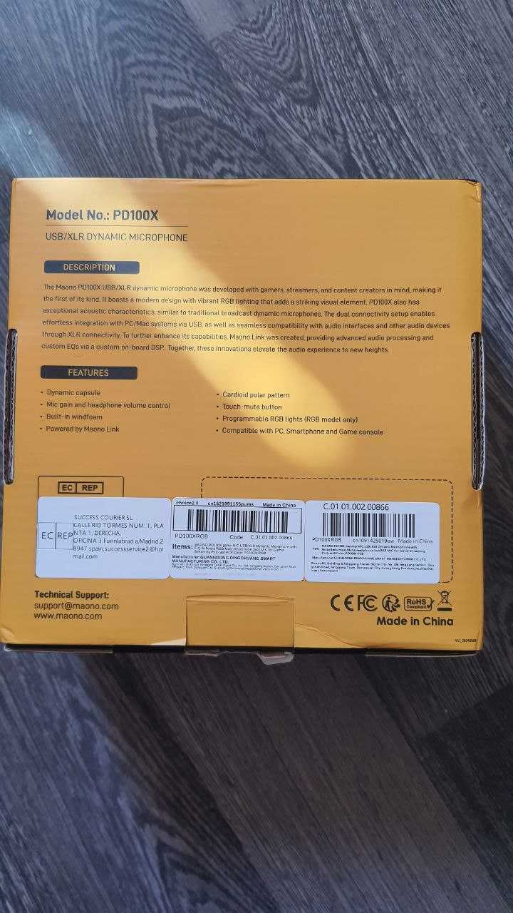 Maono PD100X мікрофон для стрімів, геймерів, підкастів