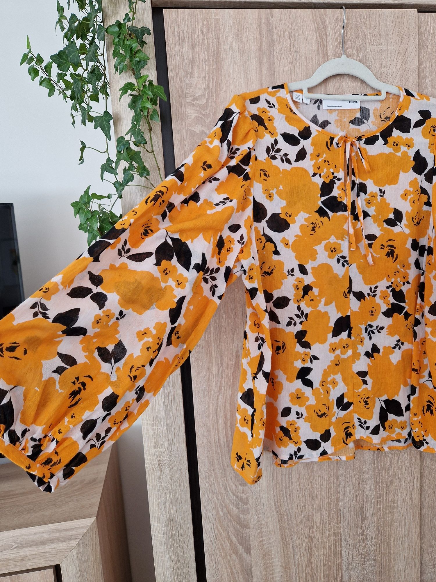 Koszula selected femme 38 bawelna kwiaty