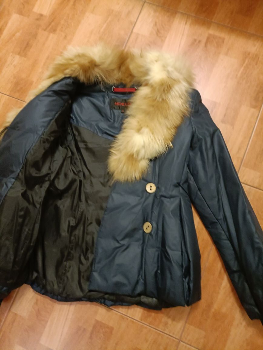 Дубленка Zara S, пуховик Moncler 36/38