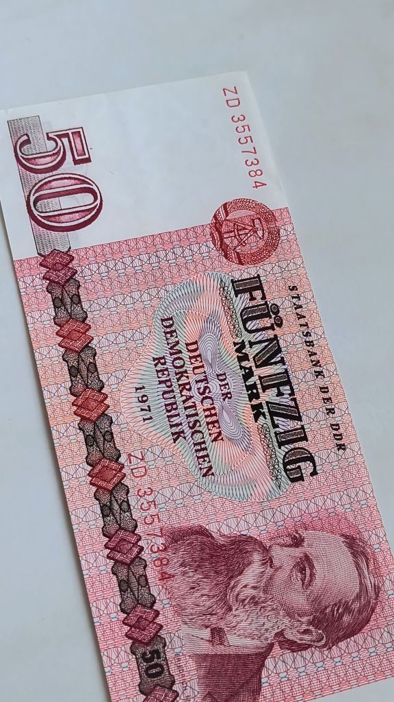 Banknot DDR nominał 50 marek stan UNC