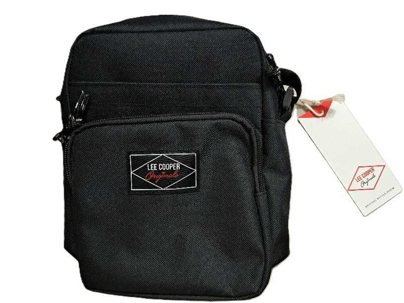Torba listonoszka LEE COOPER czarna nowa